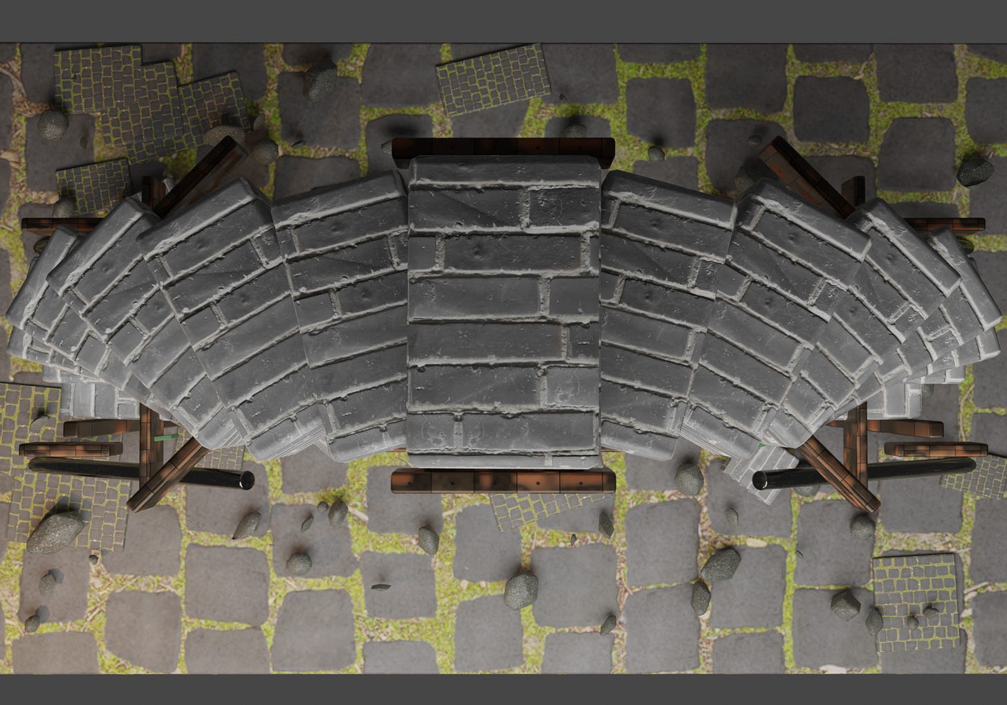 Hermes+Codex 5.5 and Blender: Unusual Arches and Goblin Crates image from the original Advisory Hour post.