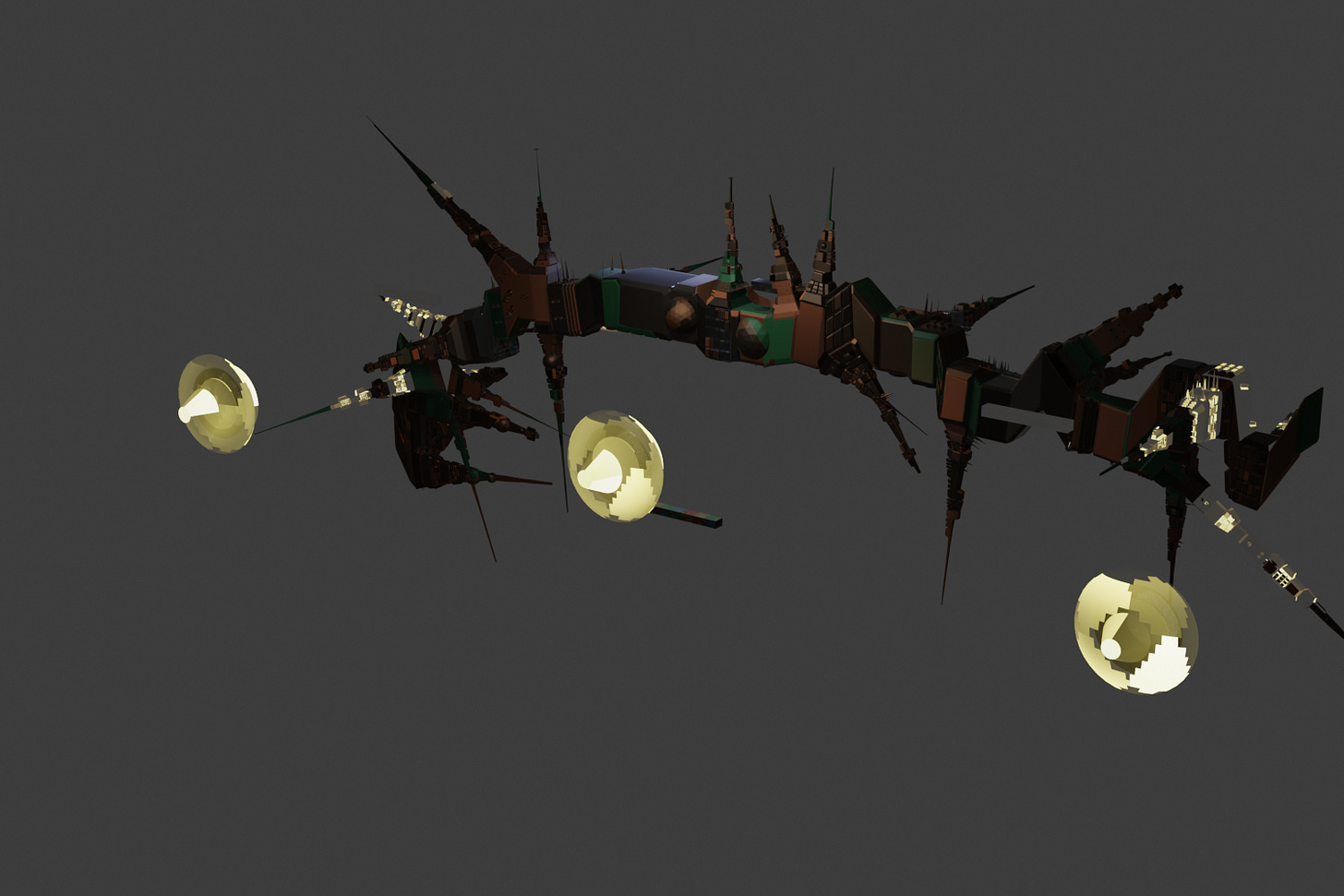 Hermes+Codex 5.5 and Blender: Unusual Arches and Goblin Crates image from the original Advisory Hour post.