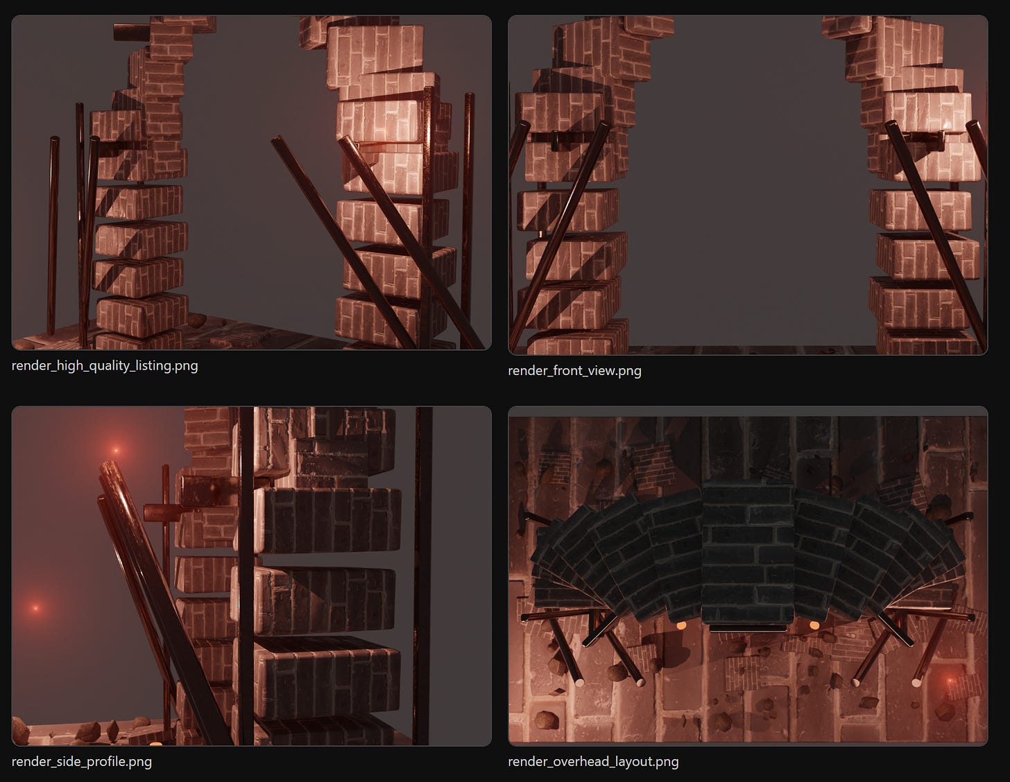 Hermes+Codex 5.5 and Blender: Unusual Arches and Goblin Crates image from the original Advisory Hour post.