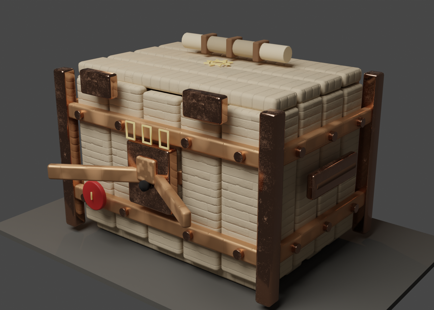 Hermes+Codex 5.5 and Blender: Unusual Arches and Goblin Crates gallery image from the original Advisory Hour post.