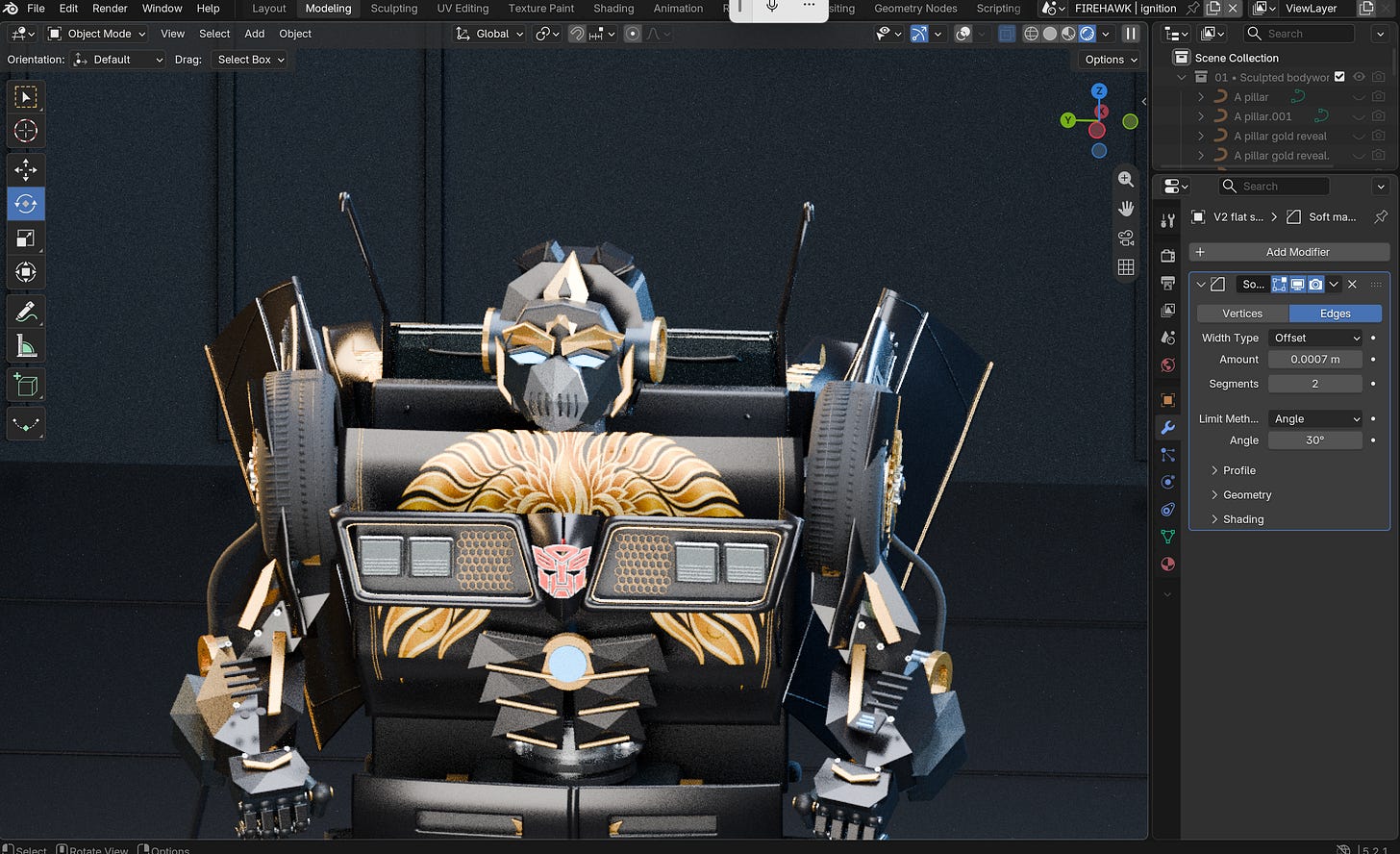 Blender: OpenAI’s Astra Makes a Car-to-Robot Animation image from the original Advisory Hour post.