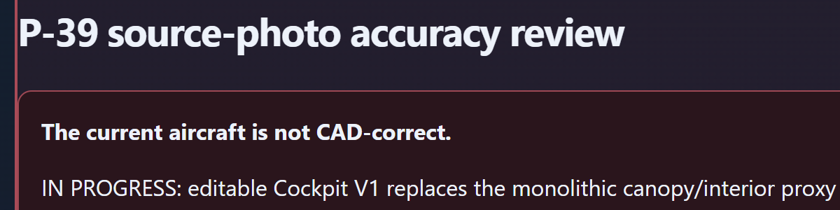 When AI-Driven Blender Modeling Fails: P-39 Airacobra image from the original Advisory Hour post.