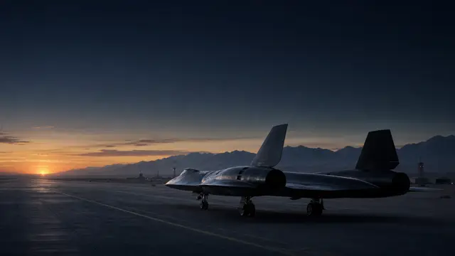 An SR-71 Blackbird flies above clouds in the title artwork.