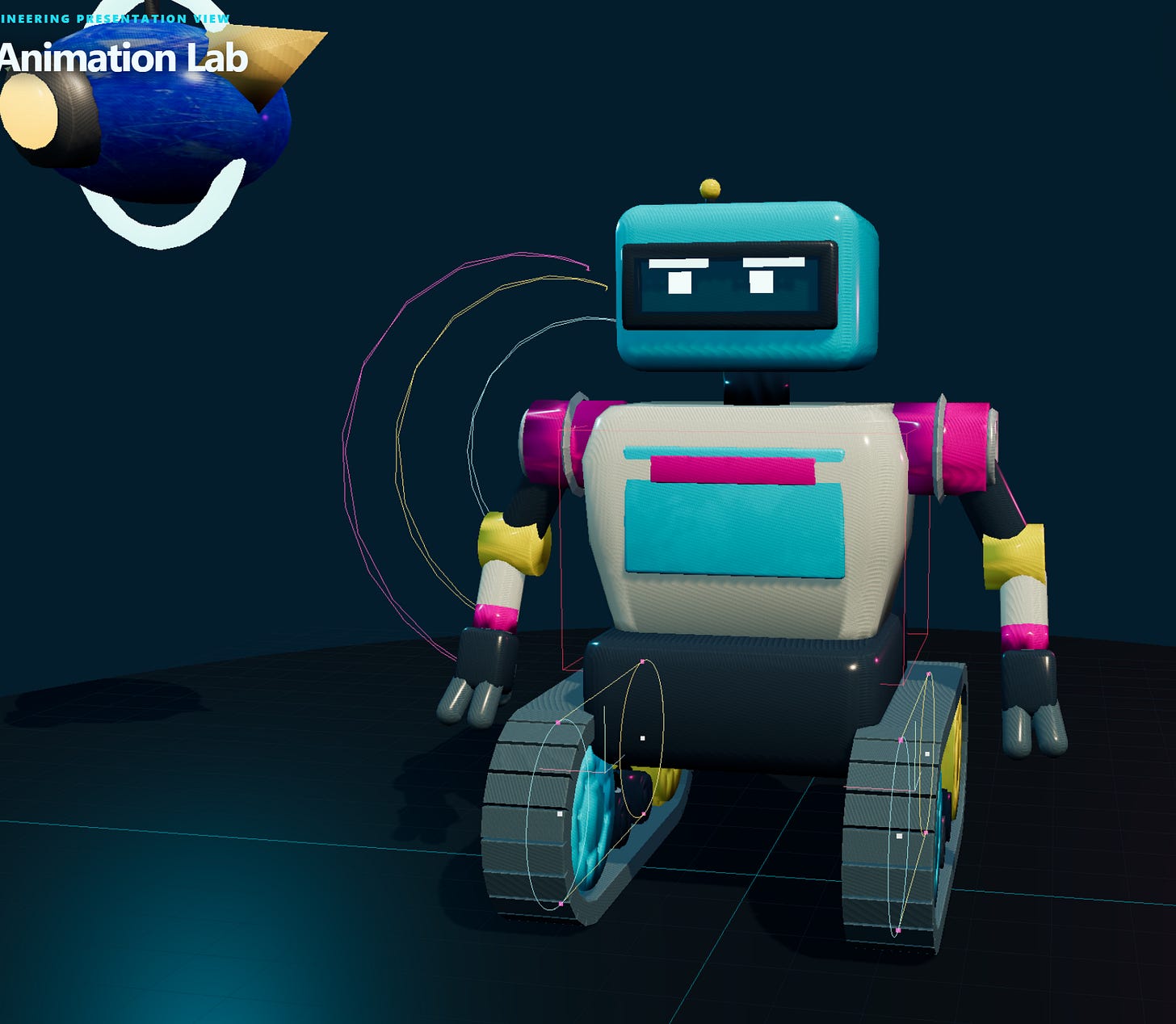 Island V4 Experiment: Robot Lab image from the original Advisory Hour post.
