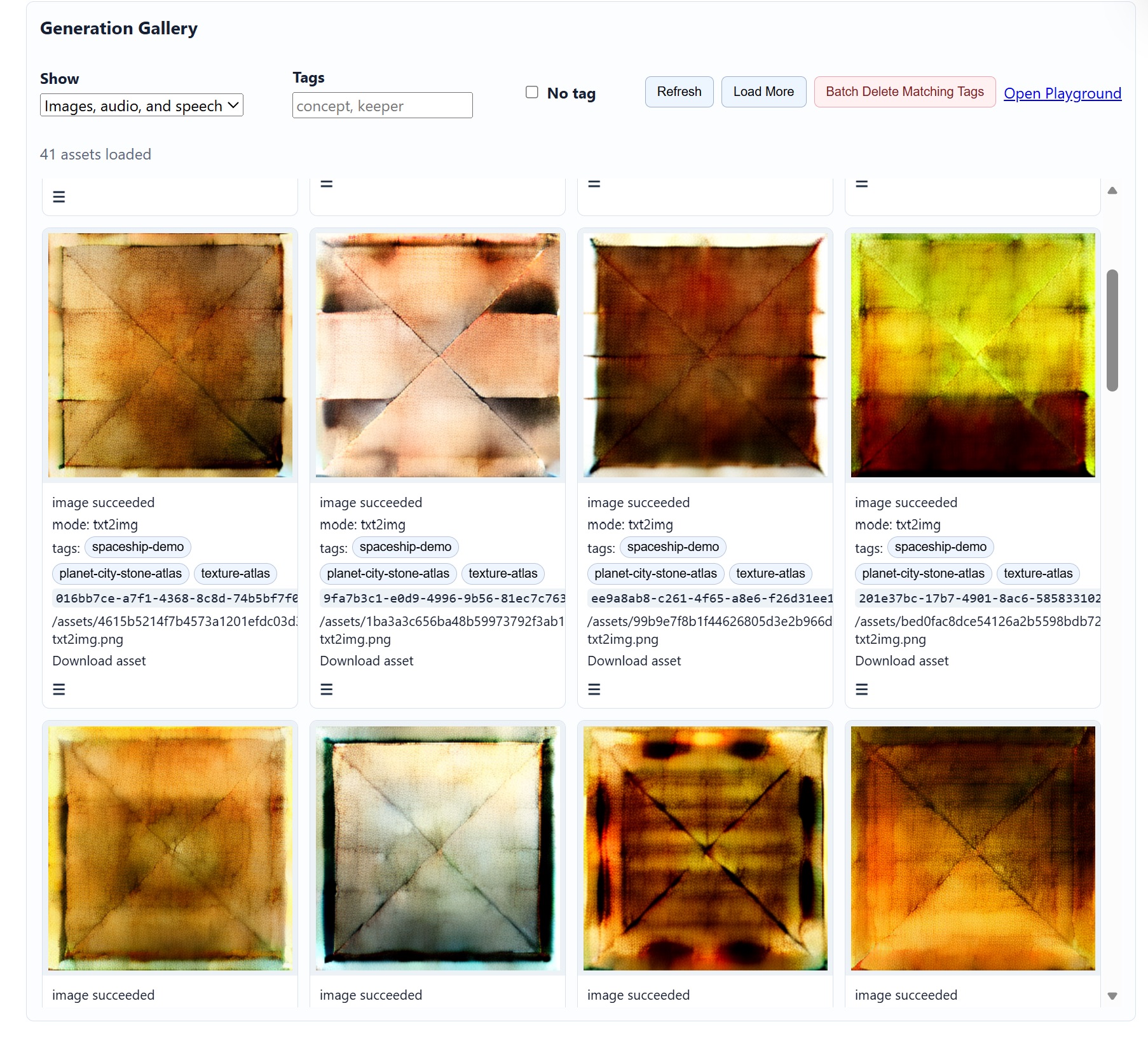 Texture and concept-art output from a local Jetson AI workflow