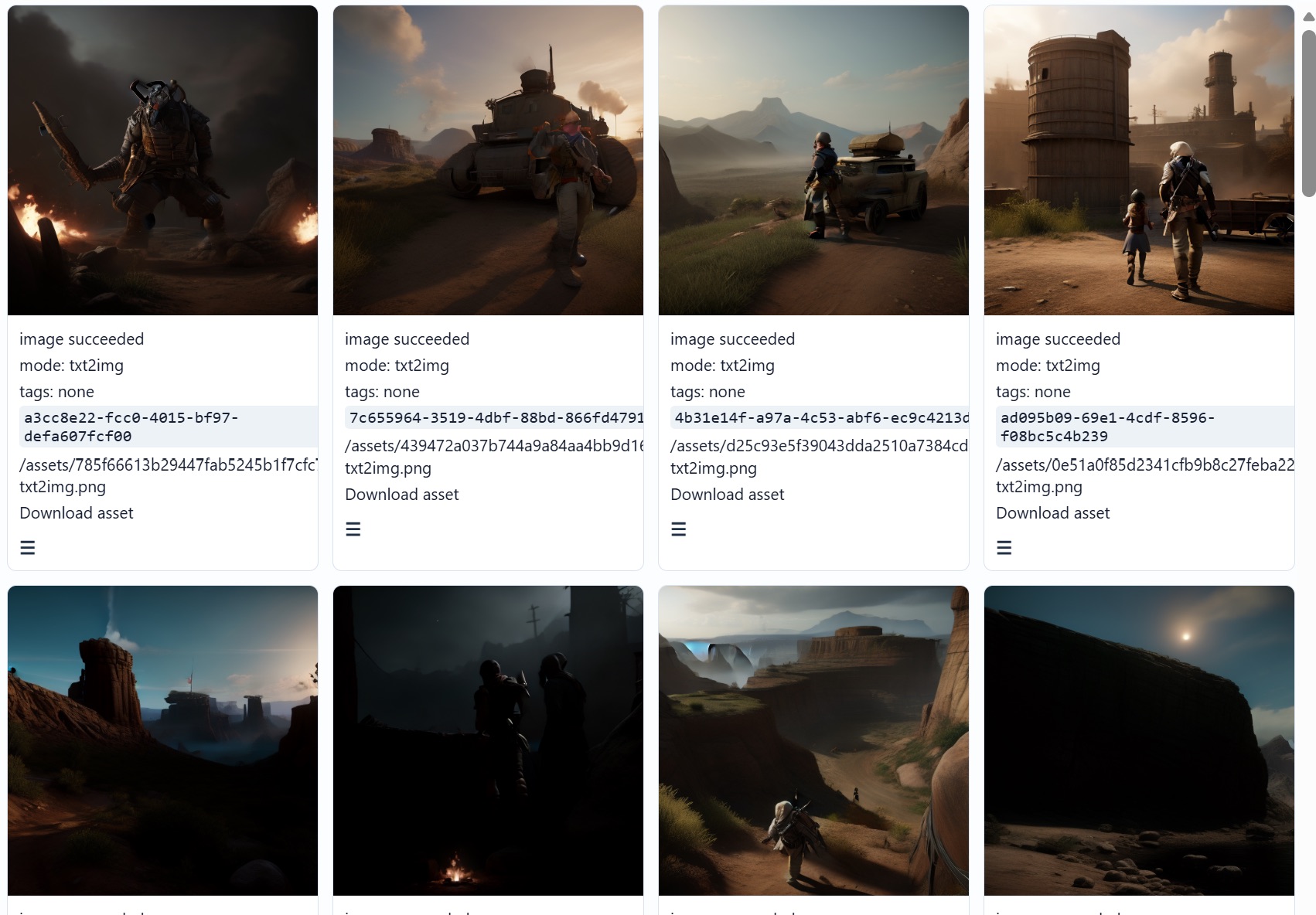 Miniature scene generated during local AI texture and concept exploration
