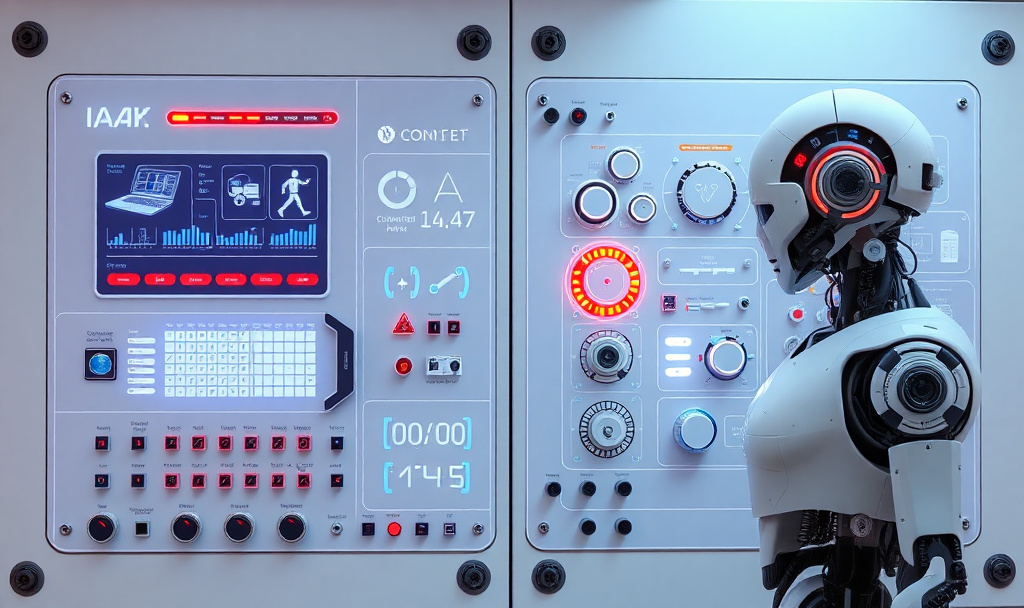 control panel for humans and control panel for ai