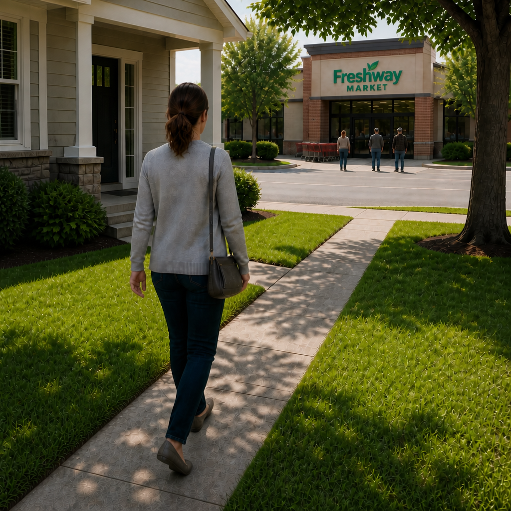 Generated John’s World frame: Going for a walk (6 of 9).