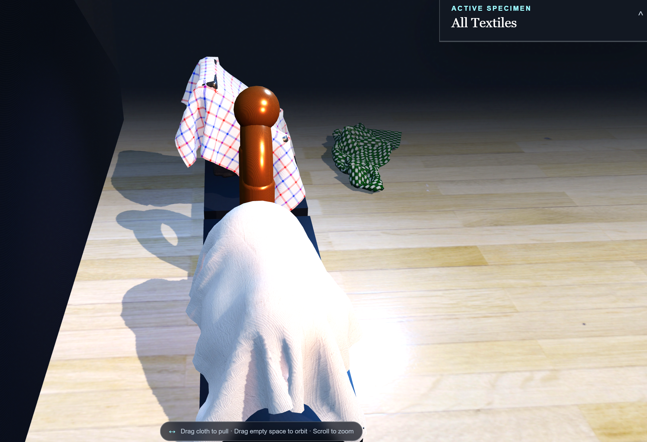 Textile alchemy is a physics simulator I’ll be writing on soon-I didn’t know threeJS could handle textiles so well. This media from the original Advisory Hour note.