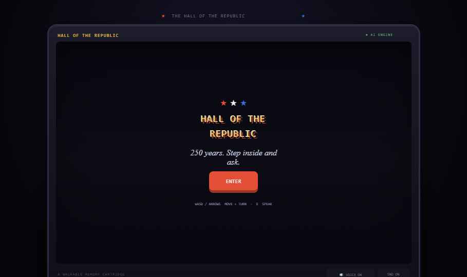 Summer into AI 2026: Hall of the Republic screenshot from the original Substack post.