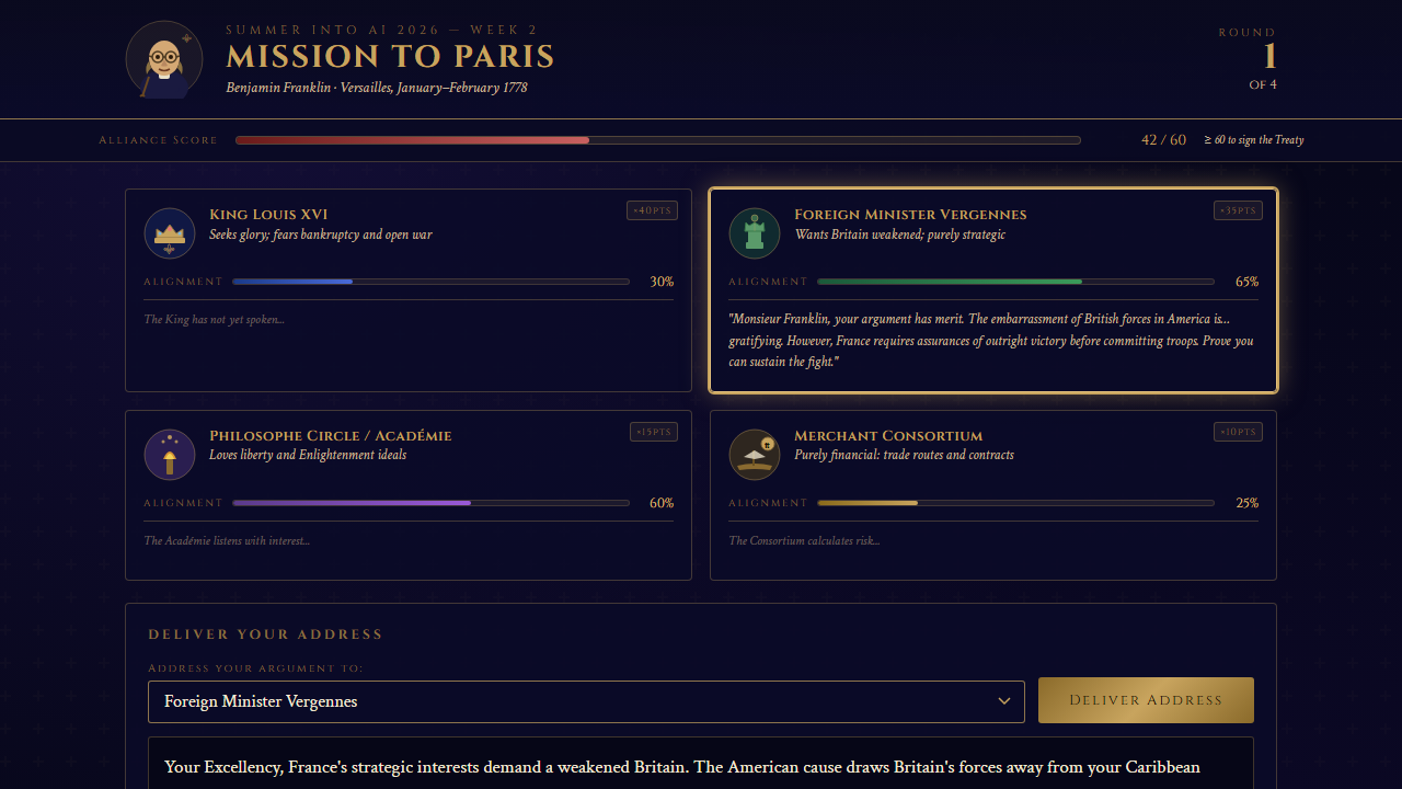 Summer into AI 2026: The French Alliance screenshot from the original Substack post.
