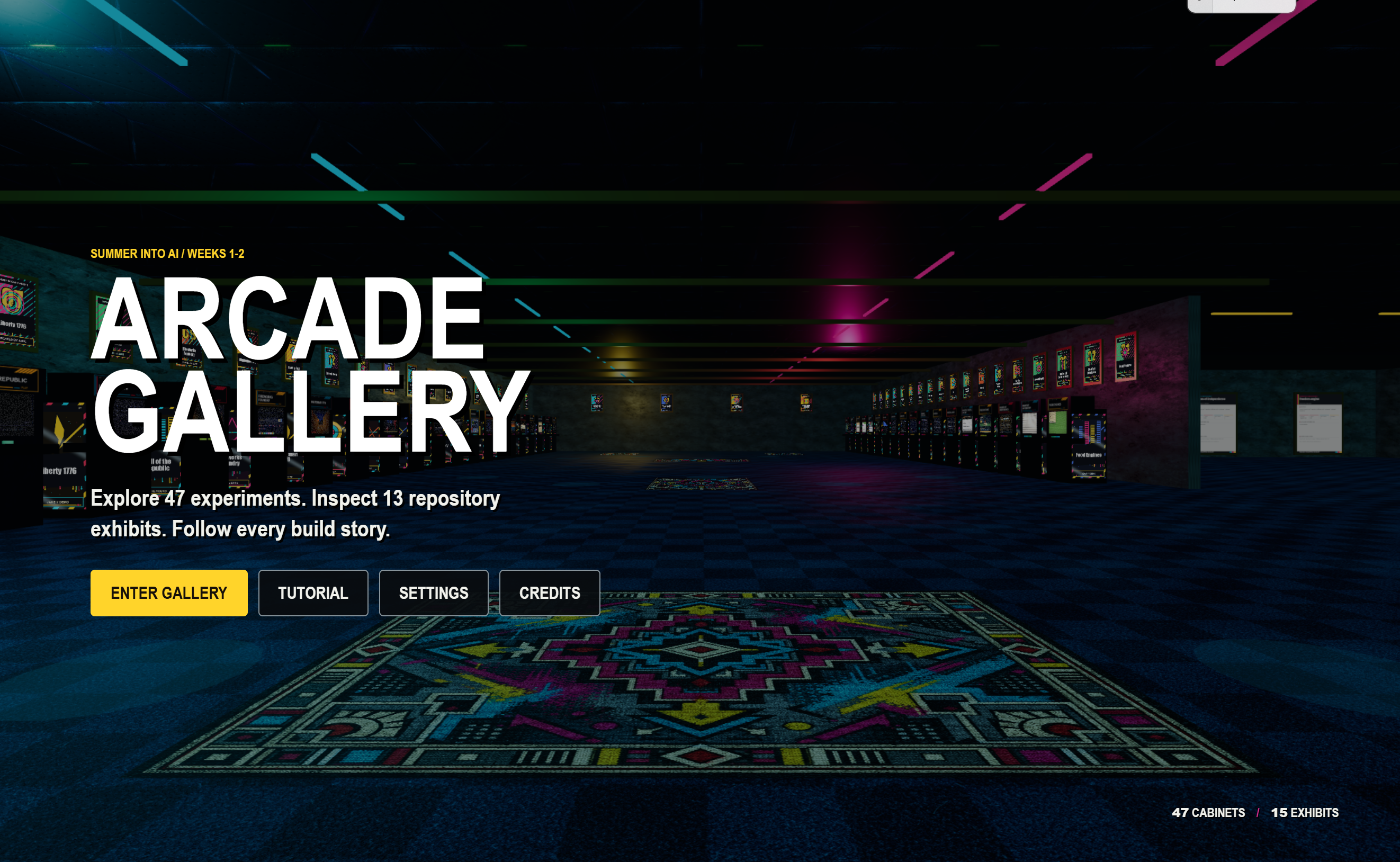 Summer into AI: Eric's Week4 Submission: Arcadia screenshot from the original Substack post.