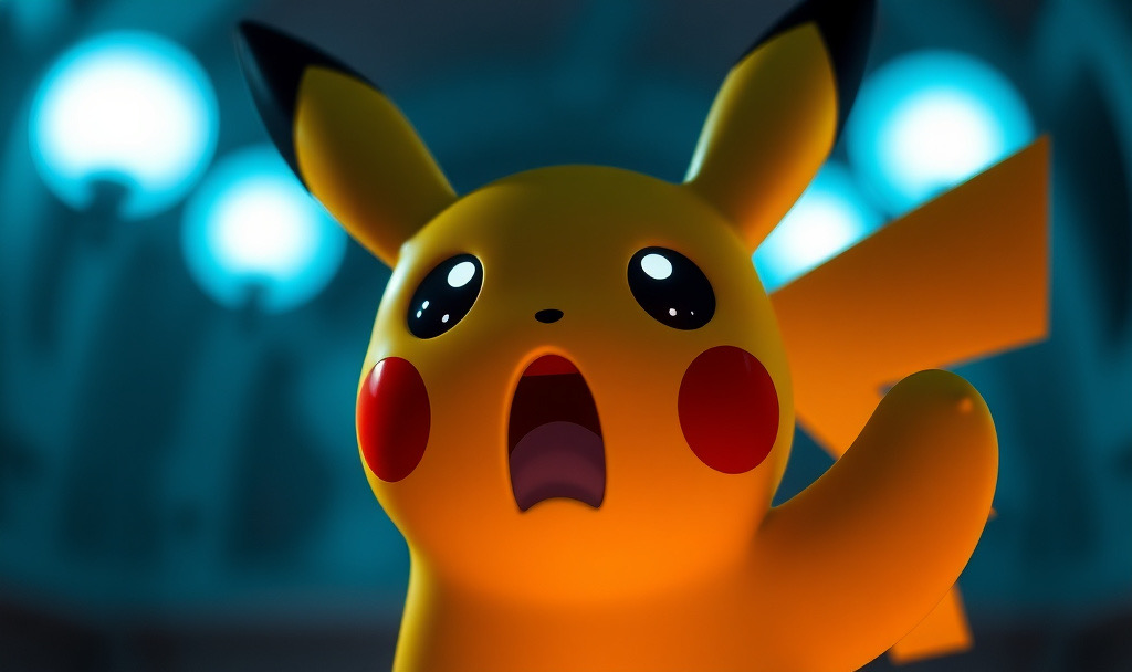 Shocked Pikachu reference image in the Week 3 theme brief